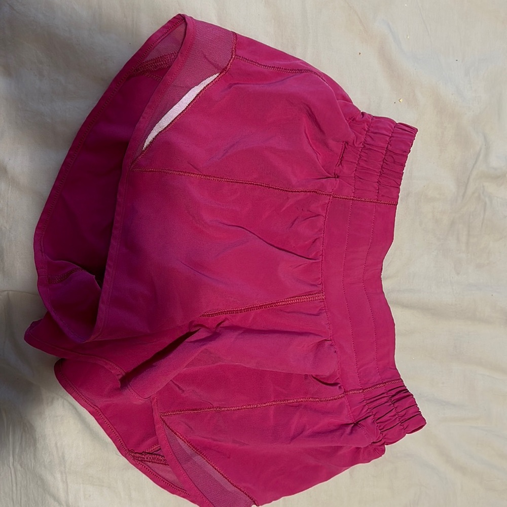 Pink lululemon size 4 shorts 2.5”